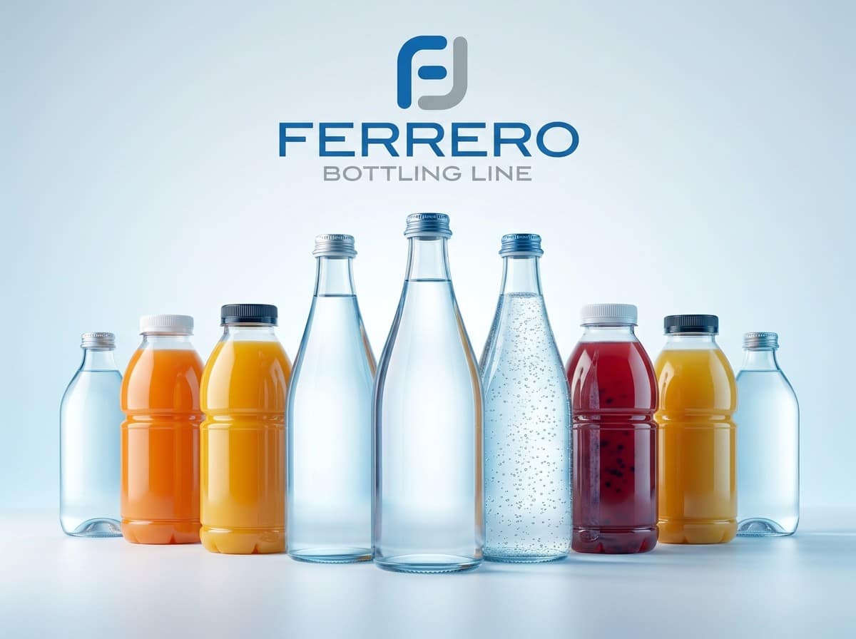 visualizzazione di bottiglie per succo ed acqua in PET e Vetro
